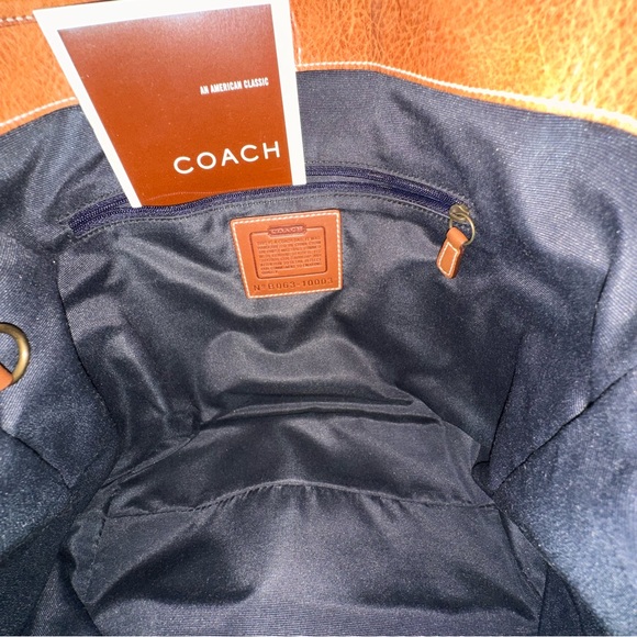 Coach Denim Patchwork Vintage Shoulder Bag NWOT with Matching Wristlet NWT - Picture 10 of 13